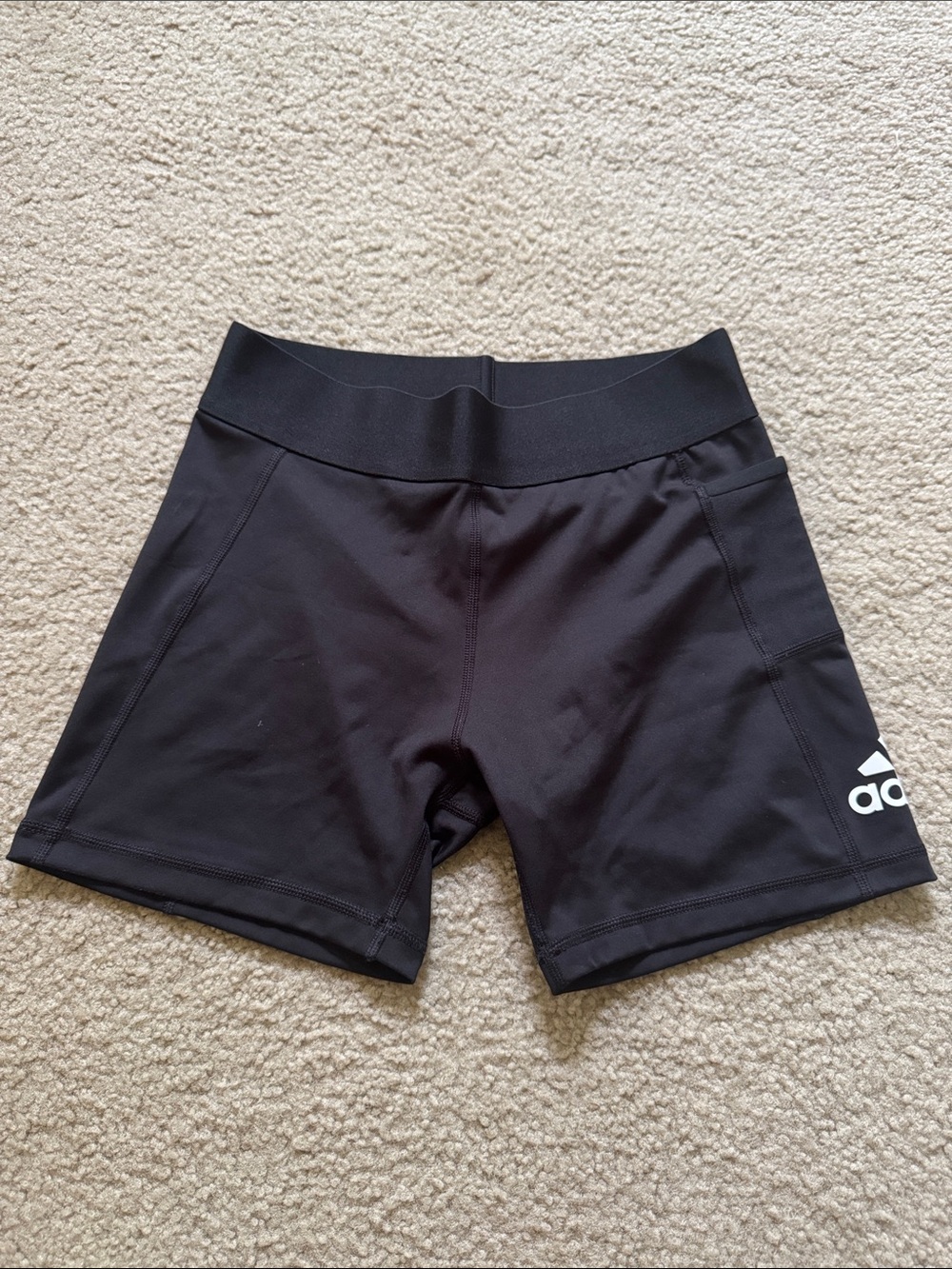 adidas Black Women’s Bike Shorts with Logo